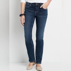 Maurices Straight Leg Dark Wash Jeans Size MP